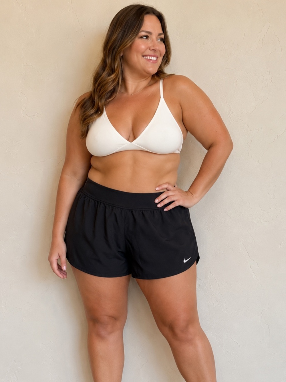 NIKE Black Swim Shorts With Built In Briefs